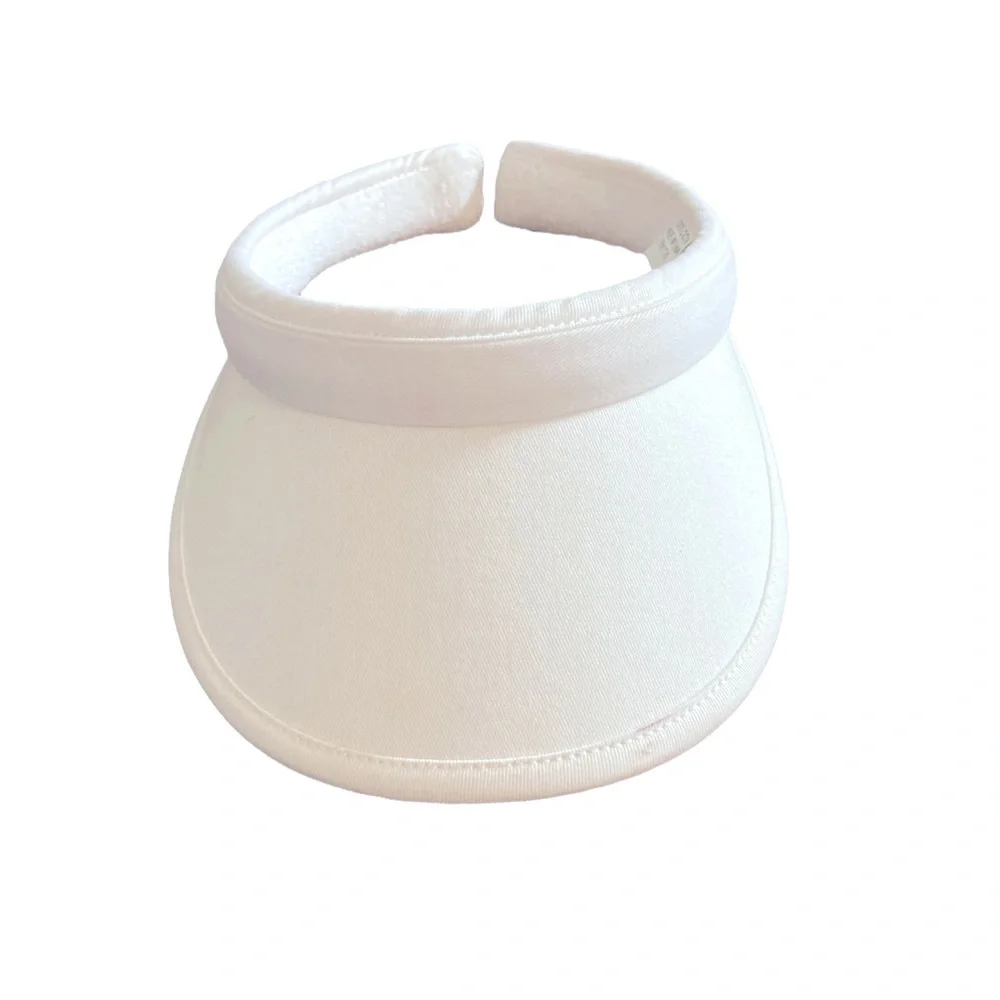 Sun Visor Hat Easy Slip On Protection Coastal Beach Versatile Activewear White